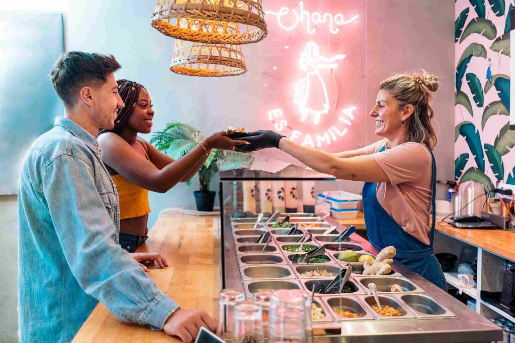 (This Image Shows an Interactive and Experiential Signage in a Resturant)
restaurant signage